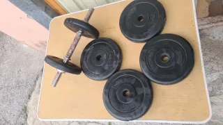 Conjunto de barras con pesas