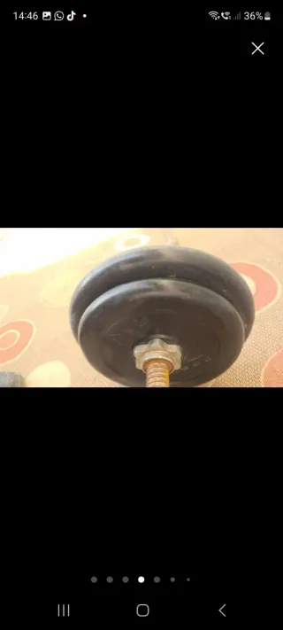 Conjunto de barras con pesas