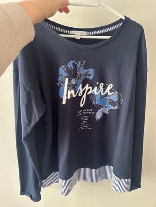 Camiseta Springfield efecto camisa floral M