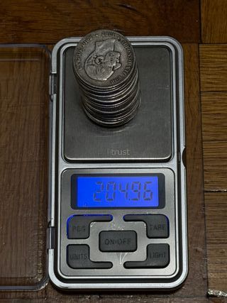 (-10% SPOT) Lote 2 Pesetas Plata 835 | 205 gramos