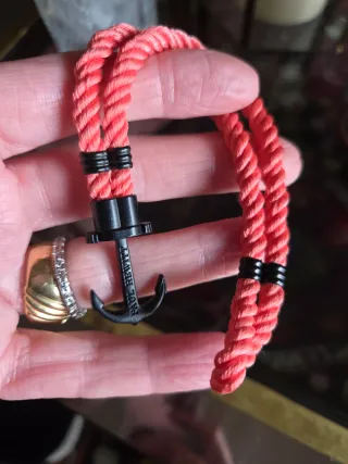 Pulsera Paul Hewitt Ancla Roja Negra