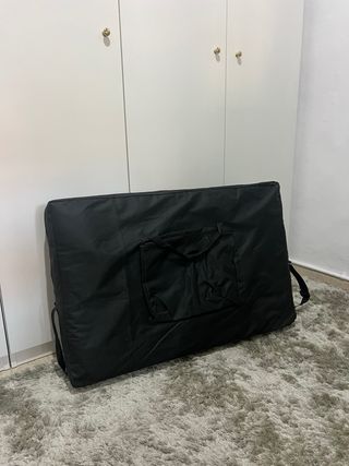 Camilla masajes plegable con accesorios y funda