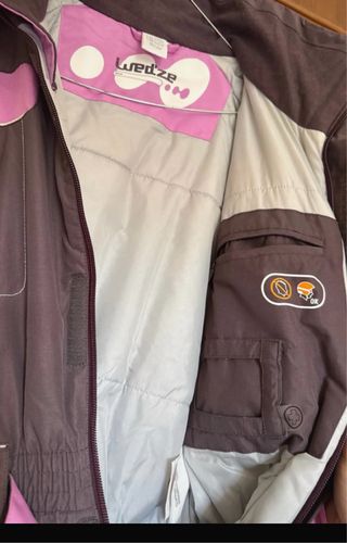 Mono de nieve Web'ze morado y marrón