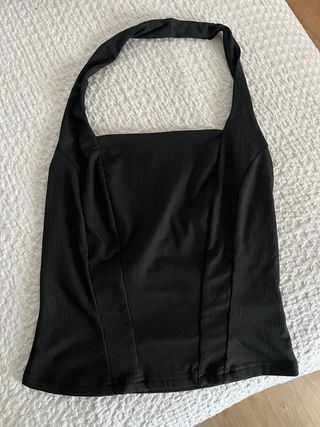 Top halter negro Shein