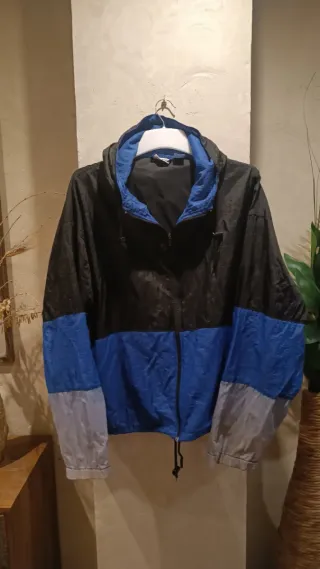 Chaqueta chándal Vintage 80s/90s Negra y Azul