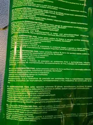 Guanti da lavoro EURO WINTER gialli XL