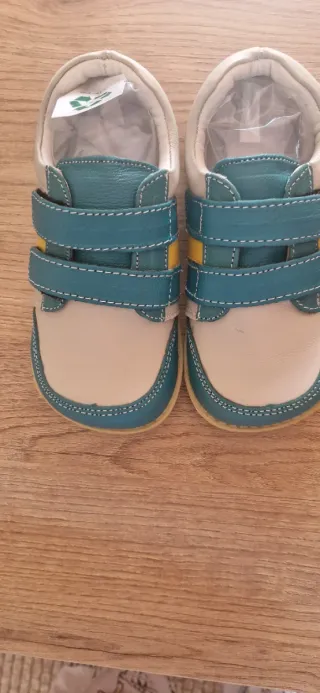 Zapatos infantiles velcro piel