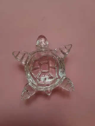 Tartarughe portafortuna in cristallo