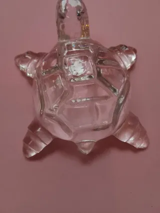 Tartarughe portafortuna in cristallo