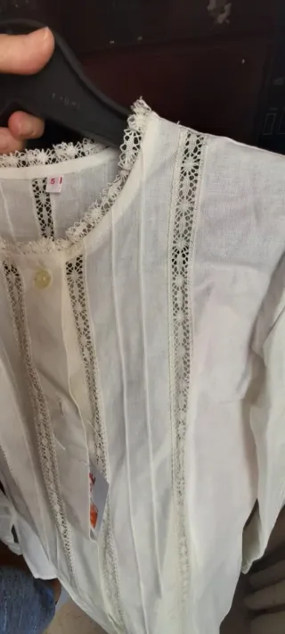 Blusa Traje Regional Blanca