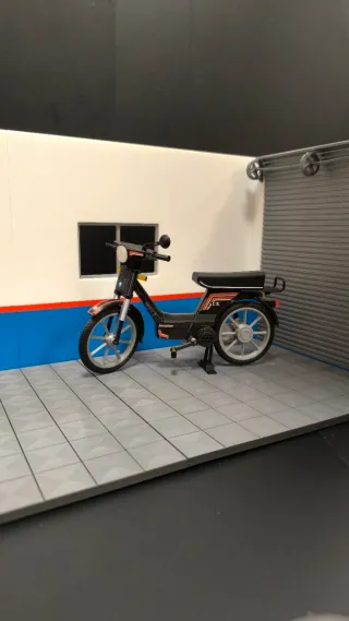 Maqueta Vespino ALX escala 1/10 Negro -cromado