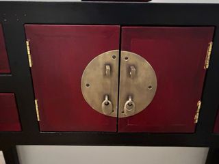 Mueble de entrada tailandés de madera de teca