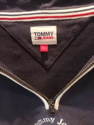 Sudadera Tommy Jeans Azul L con capucha