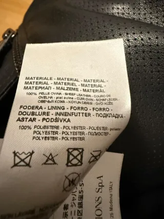 Cazadora Biker Armani Exchange Negra Piel