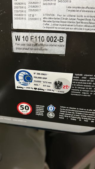 Cadenas de nieve Polaire Grip 110 NUEVAS sin usar