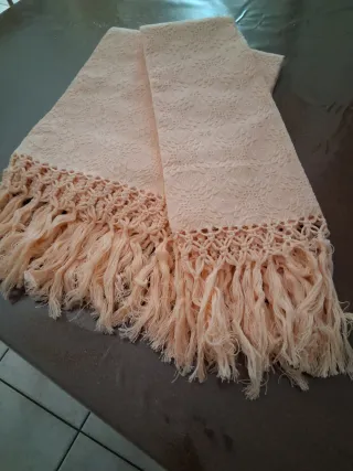 Coppia asciugamani con frangia