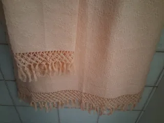 Coppia asciugamani con frangia