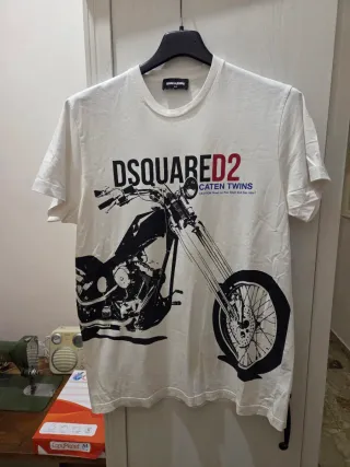 T-shirt Dsquared2 moto graphic taglia 16 anni