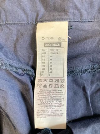 Pantalón corto trekking Quechua azul