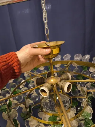 2 Grandes lámparas vintage Murano