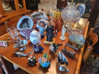 Lote de objetos decorativos vintage