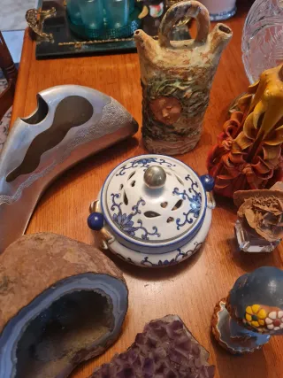 Lote de objetos decorativos vintage