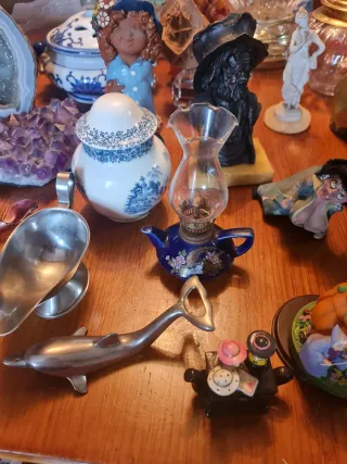 Lote de objetos decorativos vintage