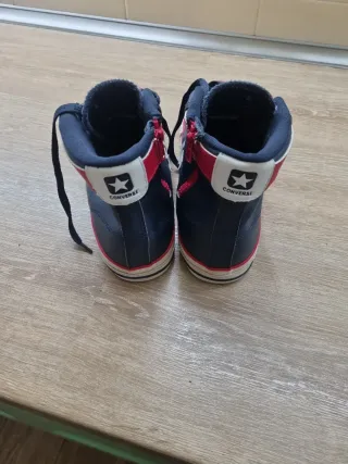 Converse Piel Altas Azul