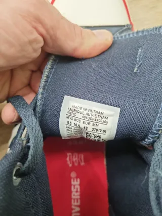 Converse Piel Altas Azul