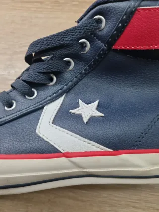 Converse Piel Altas Azul