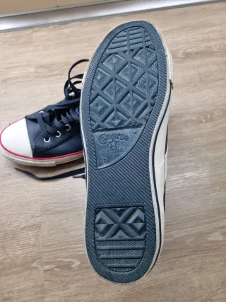 Converse Piel Altas Azul