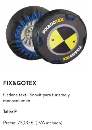 Fundas Cadenas Nieve FIX&GOTEX