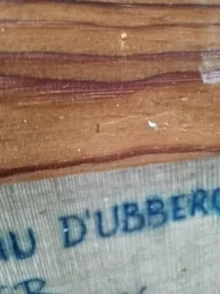 Cuadro lienzo antiguo castillo de Ubergen 1954