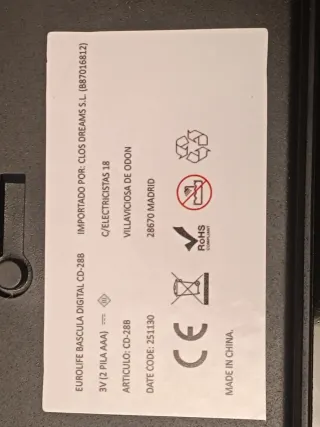 Balanza Digital Pantalla Led Nueva