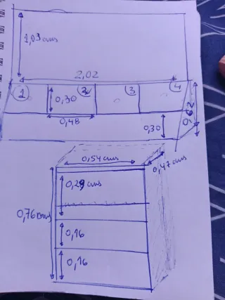 Cama nido sin nido + mesita auxiliar