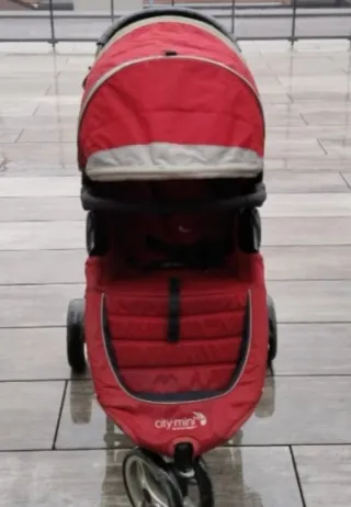 Silla de paseo Baby Jogger City Mini Rojo/Gris