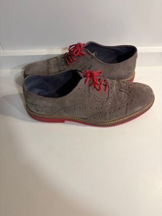 Zapatos El Ganso Talla 43 Cordones Rojos