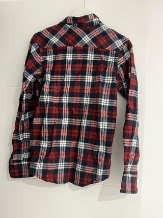 Camisa de cuadros roja y azul Talla XS
