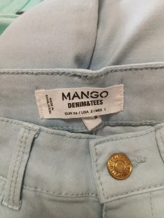 Pantalón vaquero pitillo XS Mango