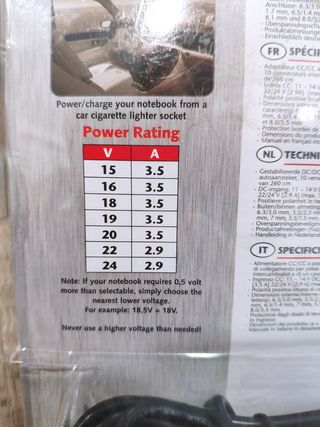 Adaptador Coche Portátil Trust PW-1150p