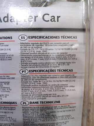 Adaptador Coche Portátil Trust PW-1150p