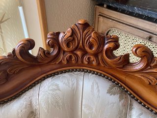 Conjunto 2 sillones madera estilo clásico