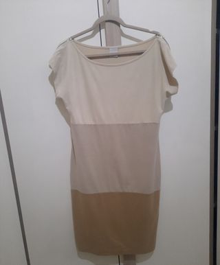 Vestito beige e panna da donna Paola Frani