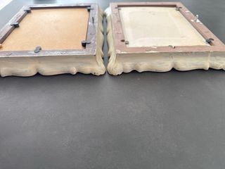 Lote 2 cuadros decorativos con marco