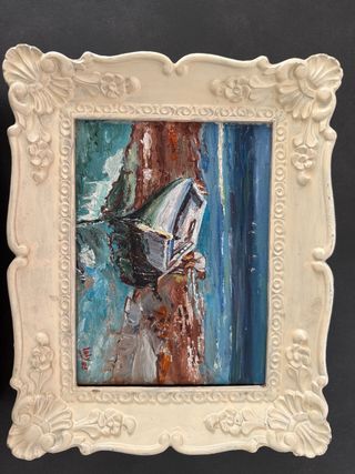 Lote 2 cuadros decorativos con marco