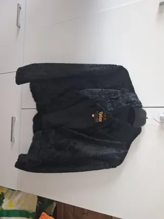 Chaquetita piel conejo Tyber Negra