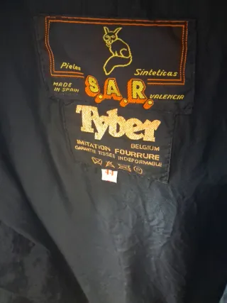 Chaquetita piel conejo Tyber Negra