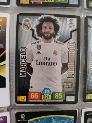 Cartas Adrenalyn Platinum 10 y Premium Oro