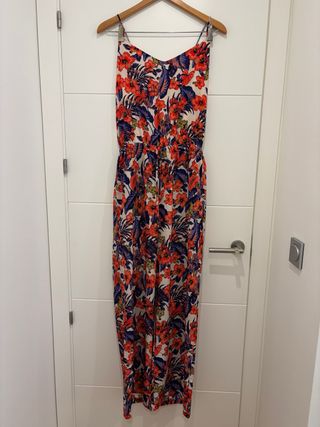 Mono largo tirantes estampado floral