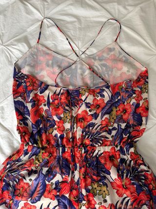 Mono largo tirantes estampado floral